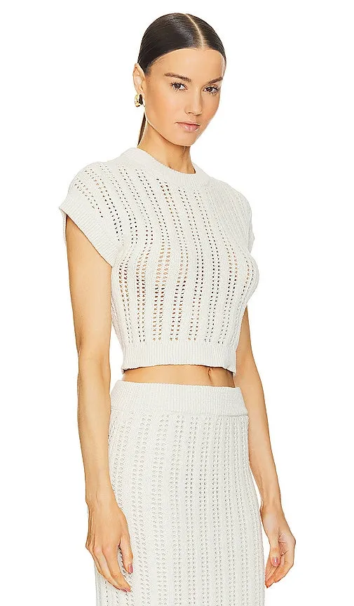 A.L.C. Amalie Top in Cream