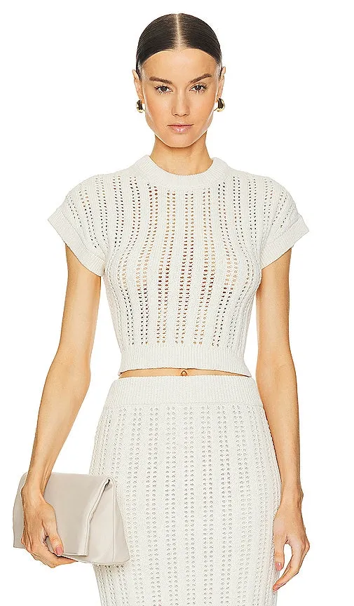 A.L.C. Amalie Top in Cream
