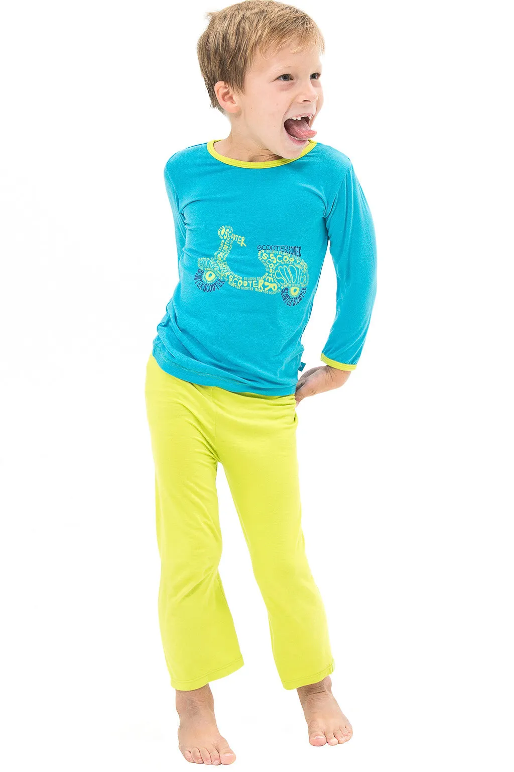 Bamboo yoga pants - Lime Green