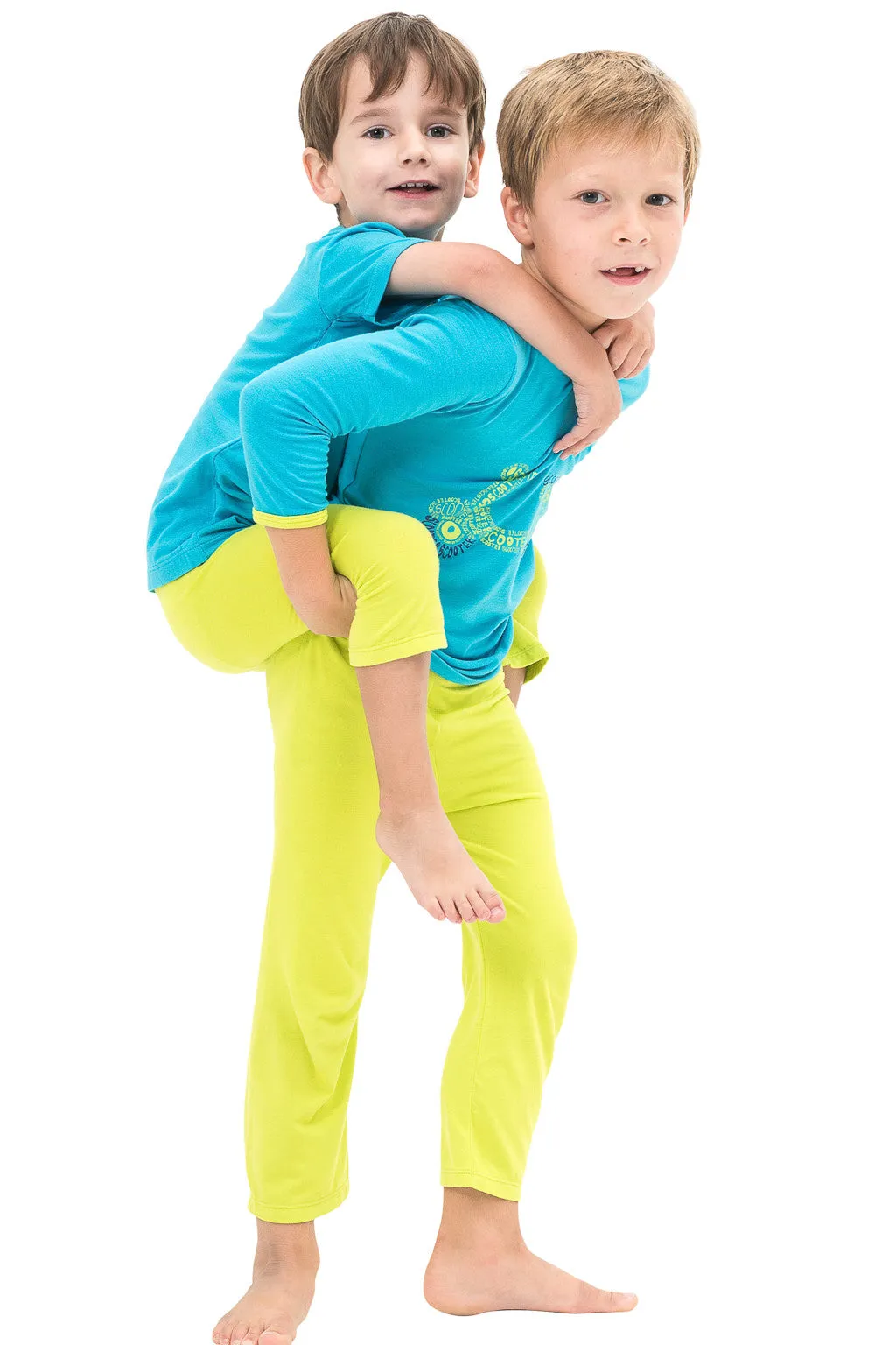 Bamboo yoga pants - Lime Green