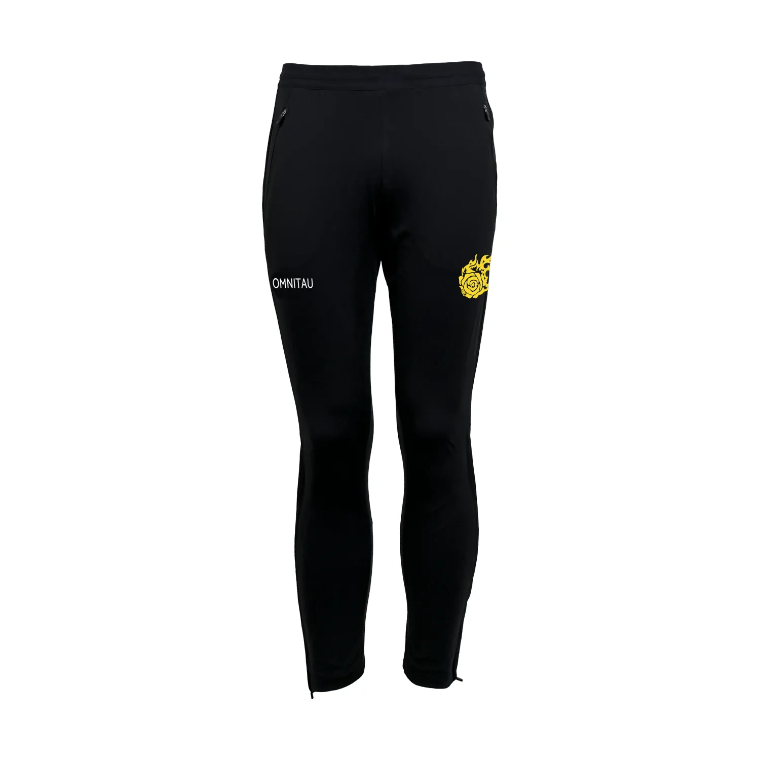 Henley Fire Netball Adult's Club Tapered Trackpants - Black