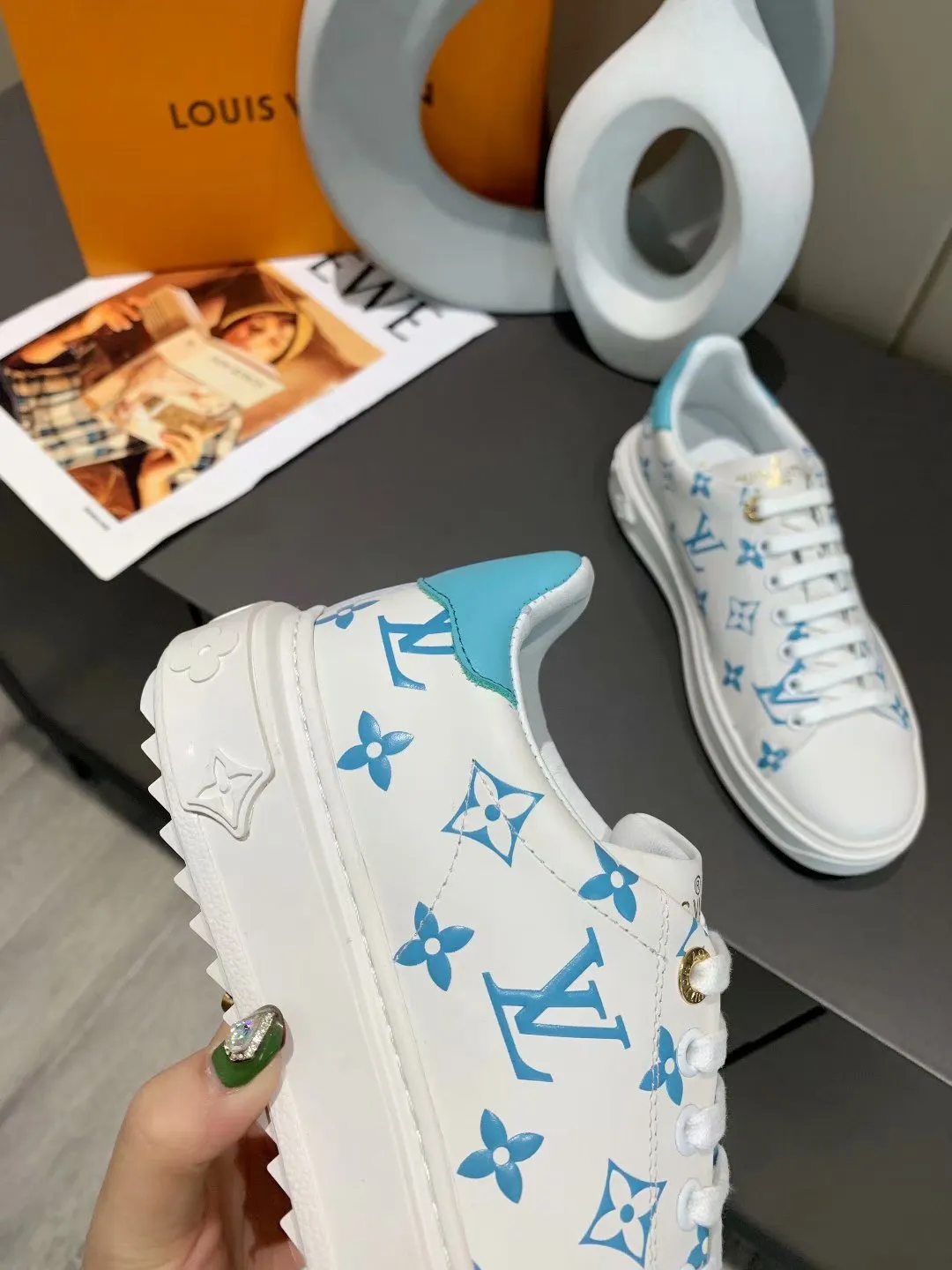Louis Vuitton Casual Low Blue White Sneaker