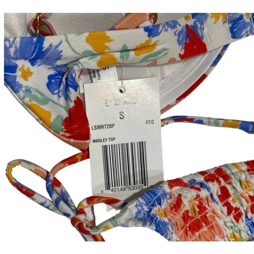 L*SPACE Revolve Set Forever Floral Marley Top Aubrey Barlette Bottoms S