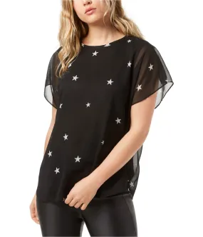 RACHEL Rachel Roy Star-Print Top Black